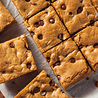photo of completed Chocolate Chip Whole-Grain Blondies with Pecans recipe
